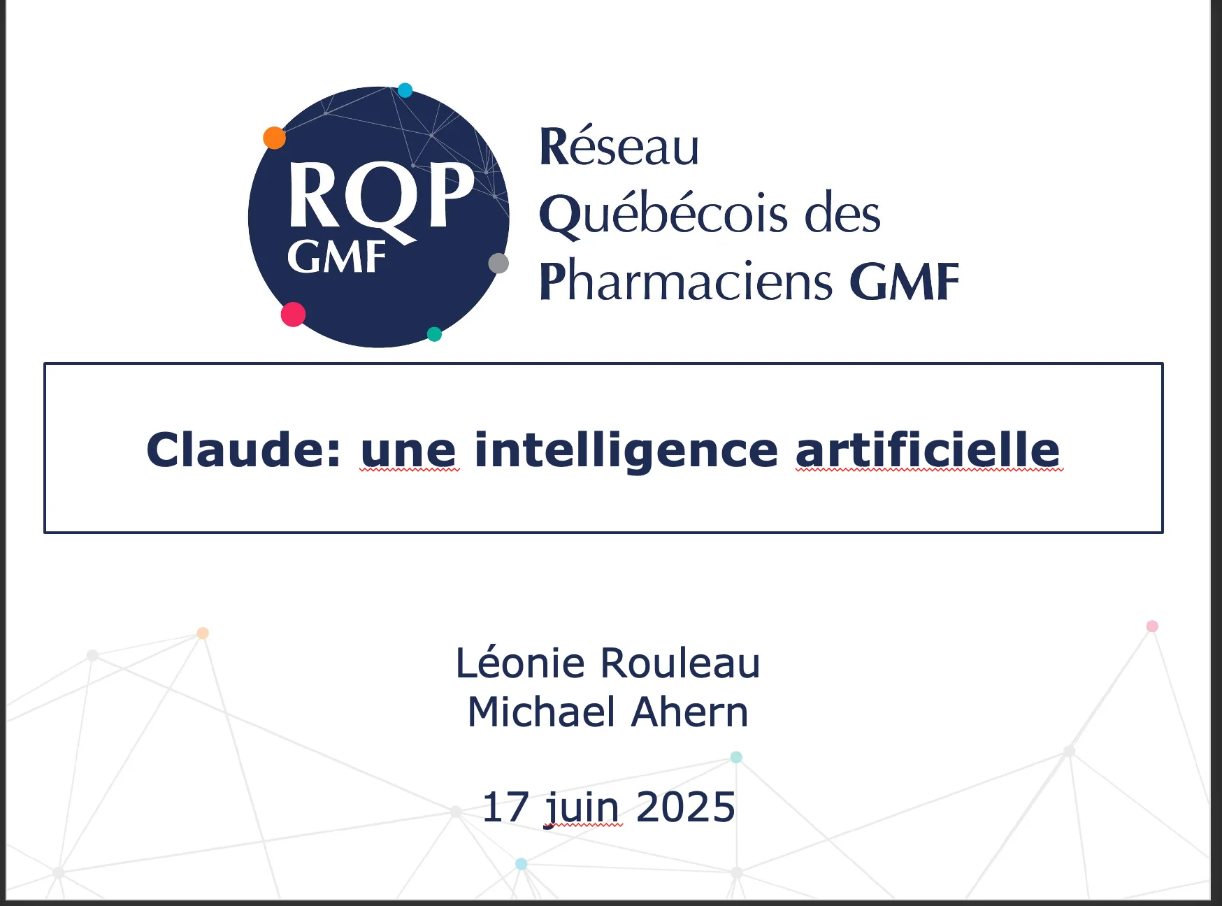 Image pour Présentation : Claude - une intelligence artificielle
